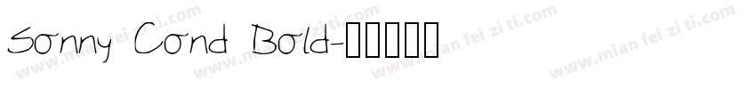 Sonny Cond Bold字体转换